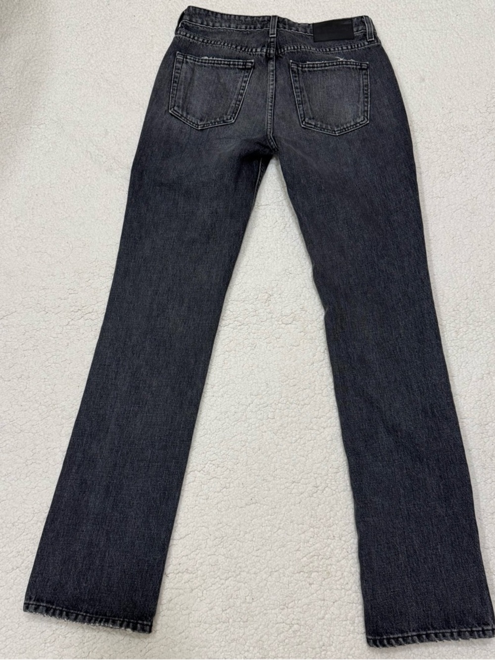 GRLFRND Hailey Low Rise Slim Boot With Slit Empire State Black $235 Size 26 - Picture 5 of 10